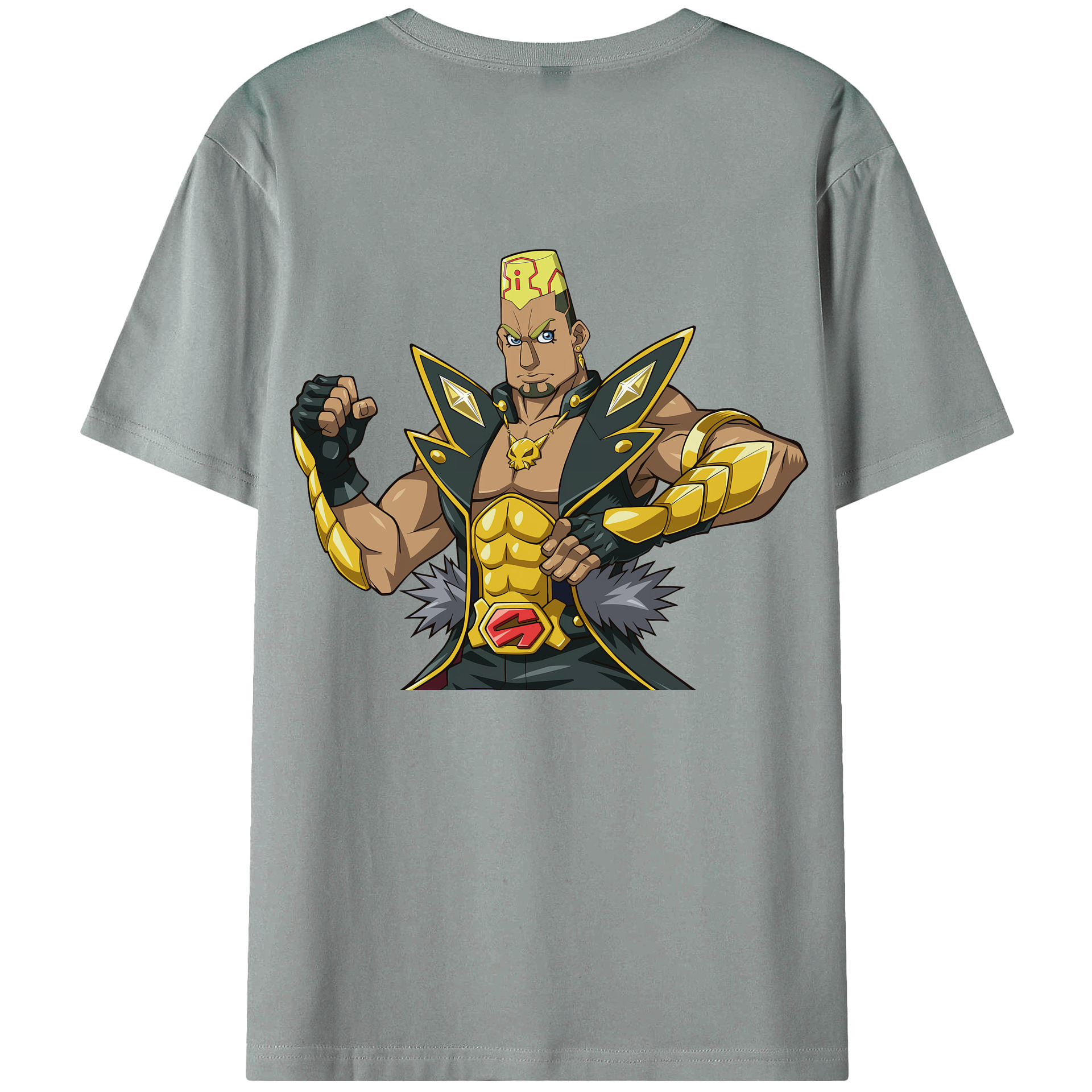 （画像用） 遊☆戯☆王 Yu-Gi-Oh! 綿100％ メンズ半袖Tシャツ（バックプリント） 通気性